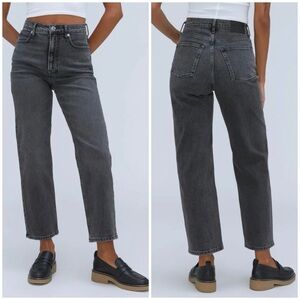 Everlane Women's Straight Leg Jeans - Dark Gray